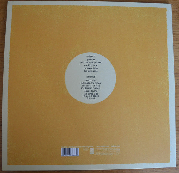 Bruno Mars ‎– Doo-Wops & Hooligans - New LP Record 2010 Elektra Canada Vinyl - Soul / RnB / Pop