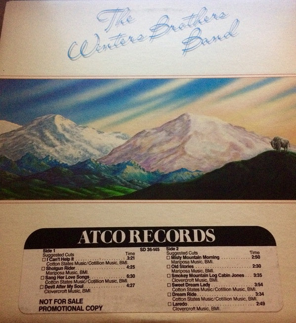 The Winters Brothers Band – The Winters Brothers Band - Mint- LP Record 1976 ATCO USA Promo Vinyl - Southern Rock / Country Rock - Shuga Records