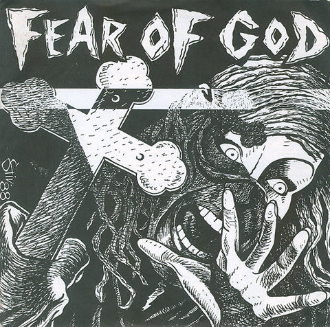 Fear Of God – Fear Of God - Mint- 7" EP Record 1988 Temple Of Love Germany Clear Vinyl - Grindcore / Noisecore