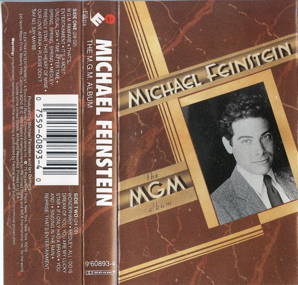 Michael Feinstein – The MGM Album - Used Cassette Elektra 1989 USA - Jazz / Vocal - Shuga Records