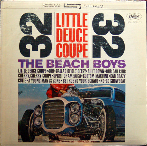 The Beach Boys ‎– Little Deuce Coupe - VG LP Record 1963 Capitol Stereo USA Vinyl - Surf Rock / Pop Rock