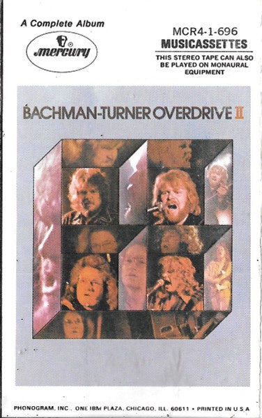 Bachman-Turner Overdrive – Bachman-Turner Overdrive II - Used Cassette 1973 Mercury Tape - Classic Rock