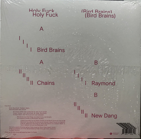 Holy Fuck ‎– Bird Brains - New 10" EP Record 2017 Innovative Leisure USA Electronic / Experimental - Shuga Records