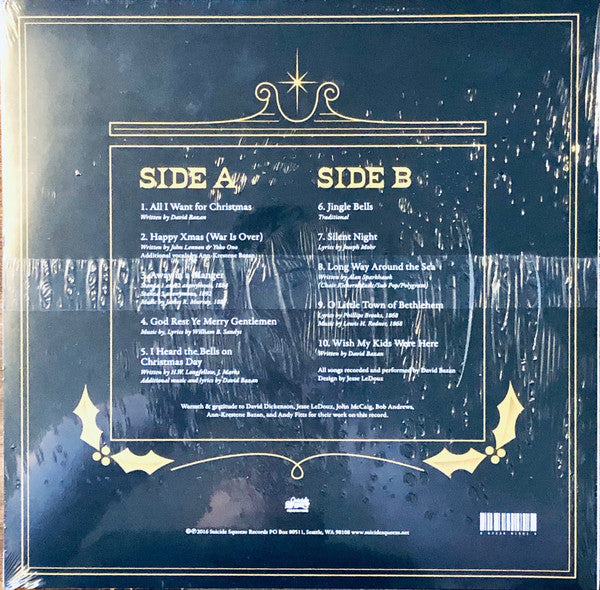 David Bazan ‎- Dark Sacred Night (2016) - New LP Record 2017 Suicide Squeeze USA Grey with White Snow Vinyl & Download - Indie Rock - Shuga Records