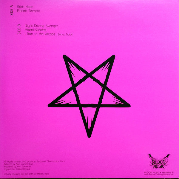 Perturbator ‎– Night Driving Avenger (2012) - New EP Record 2017 Blood Music Finland Import Vinyl - Electronic / Synthwave - Shuga Records