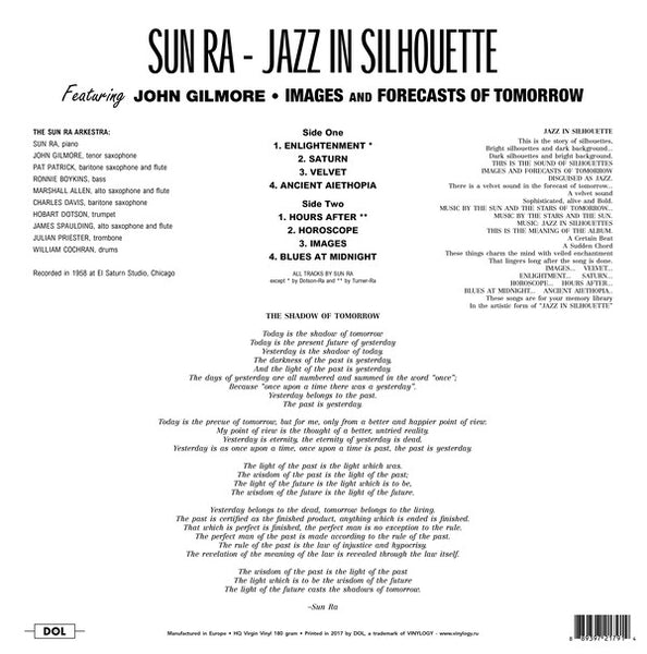 Sun Ra & His Arkestra – Jazz In Silhouette (1959) - New LP Record 2017 DOL Europe Import 180 gram Vinyl - Jazz / Avant-garde Jazz - Shuga Records