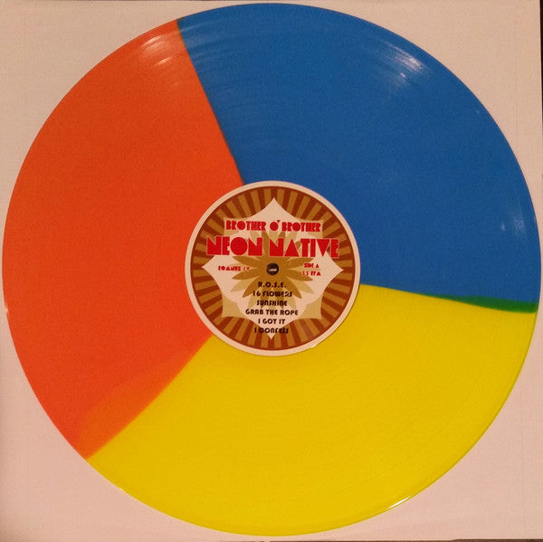 Brother O'Brother ‎– Neon Native - New Lp Record 2017 Romanus Red/Blue/Yellow Tri Color Vinyl - Garage Rock / Blues Rock - Shuga Records