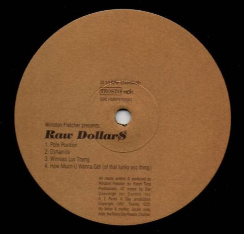 Winston Fletcher – Raw Dollar$ - New 12" Single Record 1997 Station Finland Vinyl - Deep House