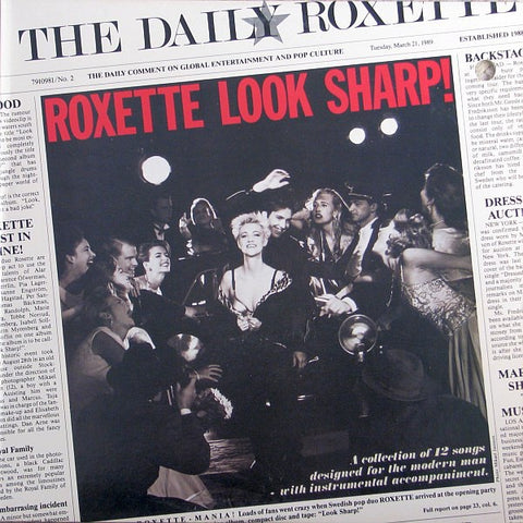 Roxette – Look Sharp! - Mint- LP Record 1988 EMI USA Vinyl - Synth-Pop / Rock / Power Pop