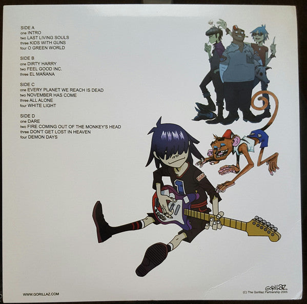 Gorillaz - Demon Days (2005) - New 2 Lp Record 2017 Europe Import Black Marble Vinyl - Pop / Trip Hop / Hip Hop - Shuga Records
