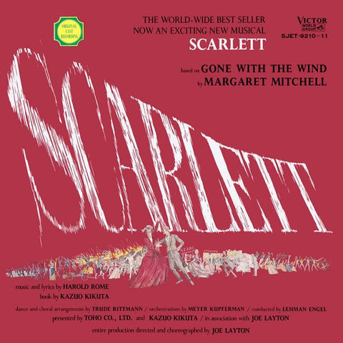 Harold Rome – Scarlett - VG+ 2 LP Record 1970 Nivico Victor Japan Vinyl & Insert - Soundtrack