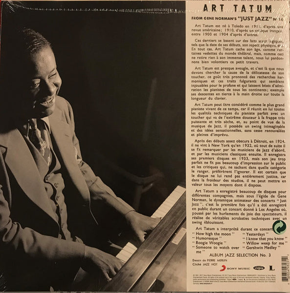 Art Tatum ‎– From Gene Norman's Just Jazz (1952) - New LP Record 2017 Disques Vogue Europe Import Brown Vinyl - Jazz - Shuga Records