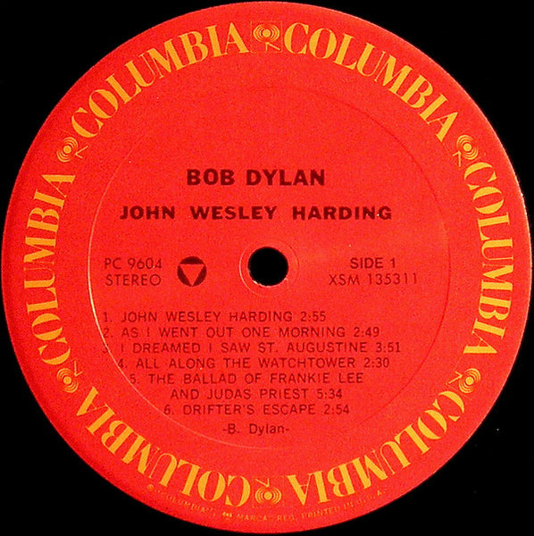 Bob Dylan - John Wesley Harding (1967) - Mint- Lp Record 1986 Stereo USA Vinyl Press - Rock / Folk Rock - Shuga Records