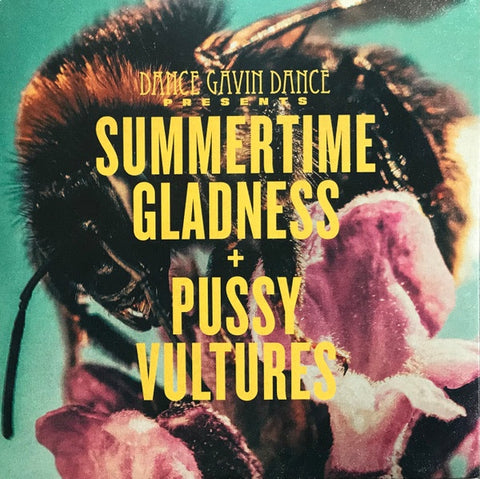 Dance Gavin Dance – Summertime Gladness/Pussy Vultures - New 7" Single Record 2017 Rise Doublemint / Blue Transparent Split With Black Splatter Vinyl - Math Rock / Hardcore
