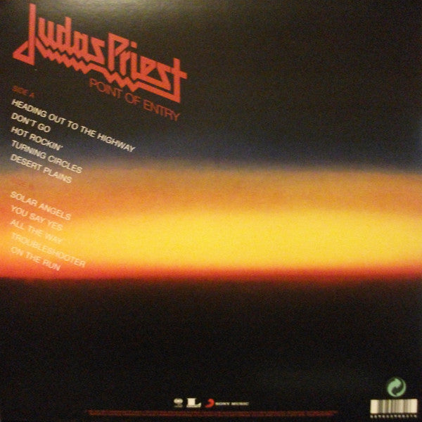 Judas Priest ‎– Point Of Entry (1981) - New LP Record 2017 CBS/Sony Europe Import 180 gram Vinyl & Download - Hard Rock / Heavy Metal - Shuga Records