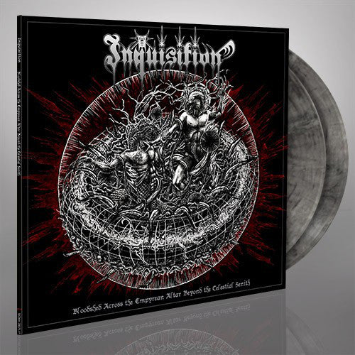 Inquisition ‎– Bloodshed Across The Empyrean Altar Beyond The Celestial Zenith - New Vinyl 2016 Season of Mist 2 Lp Pressing on 'Silver with Black Marble' Vinyl with Gatefold Jacket (Limited to 500!) - Black Metal - Shuga Records