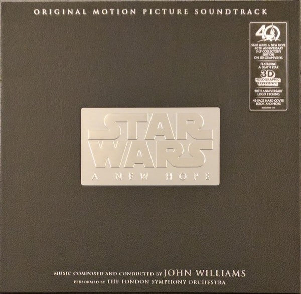 John Williams, The London Symphony Orchestra ‎– Star Wars: A New Hope - New 3 LP Record Box Set 2017 Walt Disney USA 180 gram Vinyl, Book - Soundtrack - Shuga Records