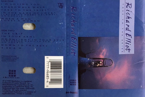Richard Elliot – Take To The Skies - Used Cassette Manhattan 1989 USA - Jazz