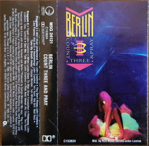 Berlin – Count Three & Pray - Used Cassette Geffen 1986 USA - Pop Rock