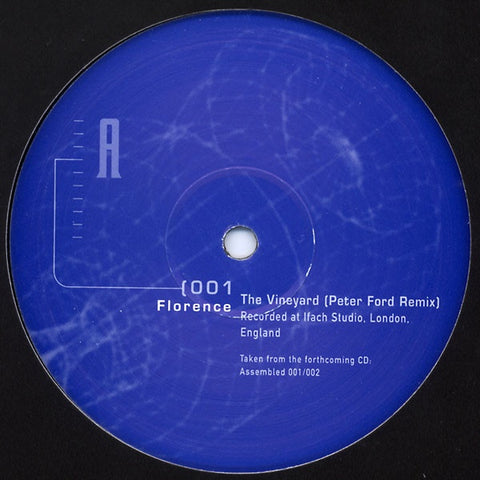 Florence – The Vineyard - New 12" Single 1996 Eevo Lute Muzique Netherlands Vinyl - House / Experimental