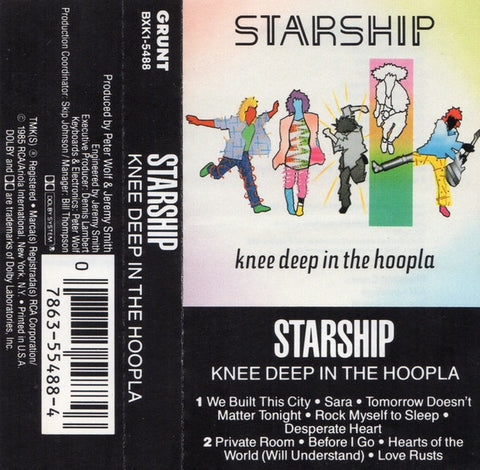 Starship–Knee Deep In The Hoopla - Used Cassette 1985 Grunt Tape - Rock