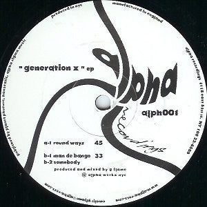 G Flame – Generation X EP - VG+ 12" Single Record 2000 Alpha UK Vinyl -Tech House / Techno