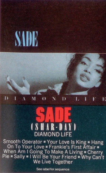 Sade – Diamond Life - Used Cassette 1985 Portrait Tape - Pop / Soul-Jazz / Downtempo
