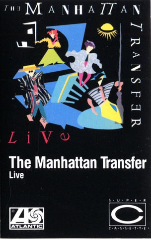 The Manhattan Transfer – Live- Used Cassette 1987 Atlantic Tape- Jazz