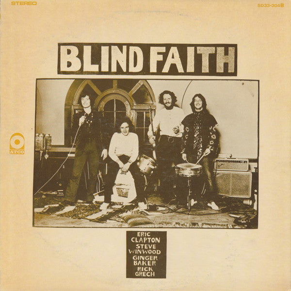 Blind Faith ‎– Blind Faith - VG LP Record 1969 ATCO USA Vinyl - Psychedelic Rock / Blues Rock