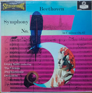 CS 6092 TAS Solti - Beethoven  Symphony No. 5 - VG+ LP Record 1959 London ffss UK Blue Back WB Vinyl - Classical