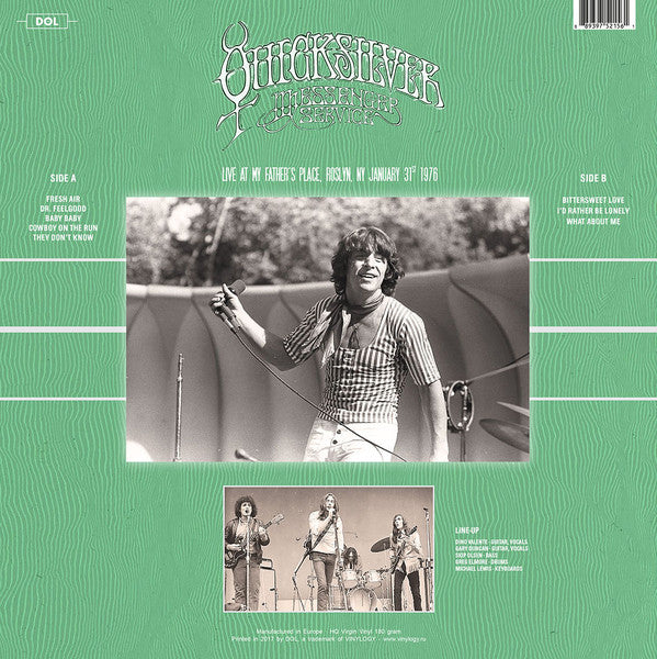 Quicksilver Messenger Service ‎– Live At My Father's Place, Roslyn, NY January 31st 1976 - New LP Record 2017 DOL Europe Import 180 gram Viny - Psychedelic Rock - Shuga Records