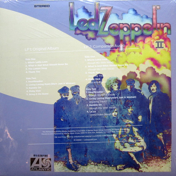 Led Zeppelin ‎– Led Zeppelin II (1969) - New 2 Lp Record 2014 Atlantic USA Deluxe 180 gram Vinyl - Classic Rock - Shuga Records