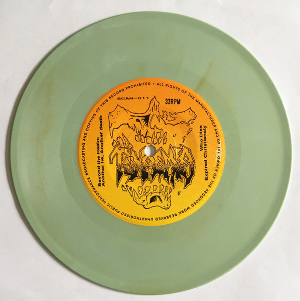 Toxaemia – Beyond The Realm - Mint- 7" EP Record 1990 Seraphic Decay USA Mint Green Marble Vinyl - Death Metal - Shuga Records