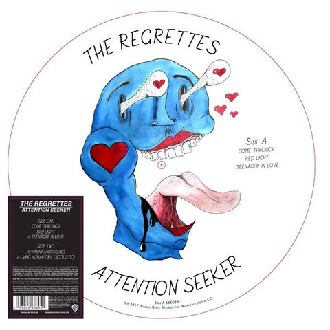 The Regrettes – Attention Seeker - New EP Record 2018 Warner USA Picture Disc Vinyl - Alternative Rock
