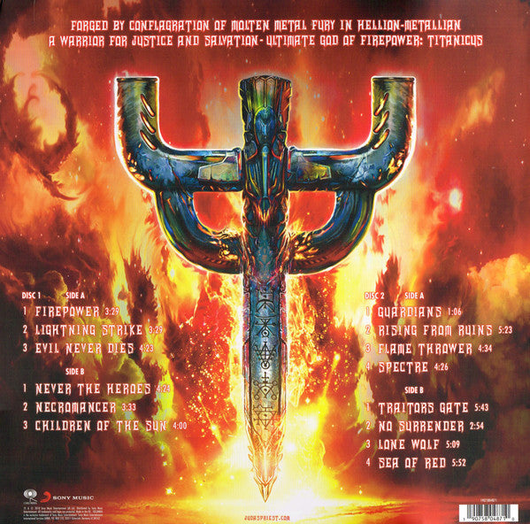 Judas Priest ‎– Firepower - New 2 LP Record 2018 CBS/Sony Europe Import 180 gram Vinyl & Download - Heavy Metal - Shuga Records