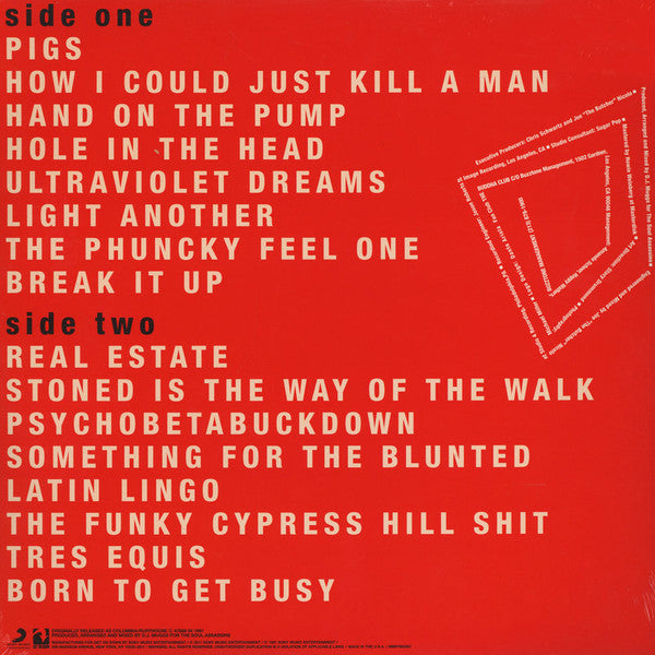 Cypress Hill ‎– Cypress Hill (1991) - New LP Record 2016 Get On Down/Sony/Ruffhouse USA Red Vinyl - Hip Hop - Shuga Records