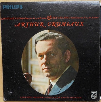 Arthur Grumiaux - Saint Saëns Violin Concerto No. 3 In B Minor / Vieuxtemps Violin Concerto No. 5 In A Minor - New LP Record 1966 Philips Stereo USA Original Vinyl - Classical - Shuga Records