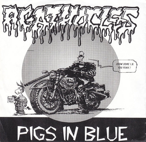 Agathocles / Plastic Grave – Pigs In Blue / The Grave Of Noise - Mint- 7" EP Record 1996 Bizarre Leprous Czech Republic Mispress Vinyl - Grindcore / Death Metal
