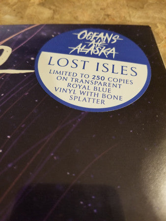 Oceans Ate Alaska ‎– Lost Isles - Mint- (corner cover dent) LP Record 20105 Fearless USA Blue Transparent With Bone Splatter Vinyl - Metalcore - Shuga Records