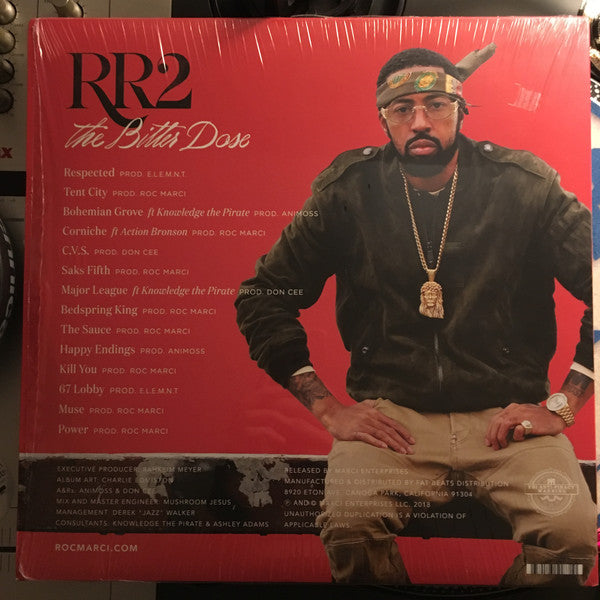 Roc Marciano – RR2 - The Bitter Dose - New 2 LP Record 2018 Fat Beats USA Vinyl - Hip Hop - Shuga Records