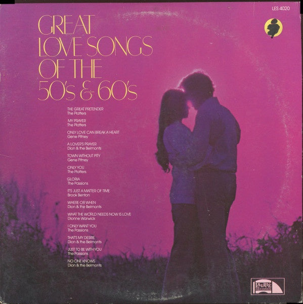 Various – Great Love Songs Of The 50's  60's New LP Record 1979 Lau–  Shuga Records