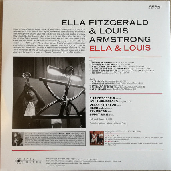 Ella Fitzgerald & Louis Armstrong ‎– Ella & Louis - New LP Record 2018 Jazz Images Europe Import Vinyl - Jazz / Swing