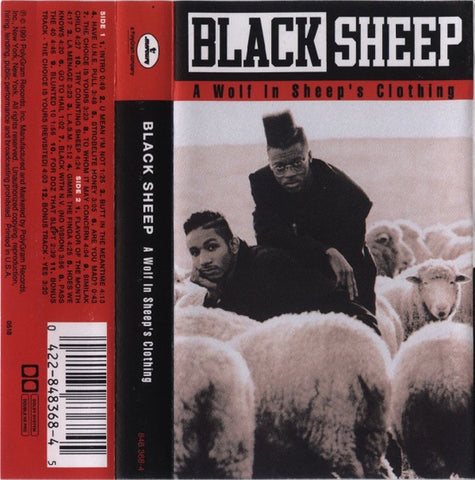 Black Sheep – A Wolf In Sheep's Clothing - Used Cassette 1991 Mercury Tape - Boom Bap / Conscious