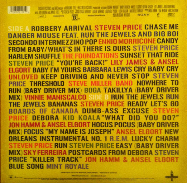 Various ‎– Baby Driver Volume 2: The Score For A Score - New LP Record 2018 30th Century USA Vinyl & Download - Soundtrack - Shuga Records