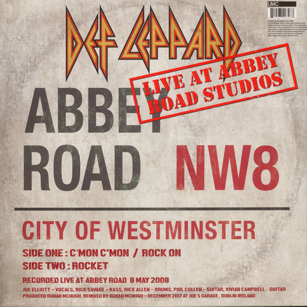 Def Leppard - Live at Abbey Road - New EP Record Store Day 2018 Bludgeon Riffola RSD Europe Import Vinyl - Hard Rock