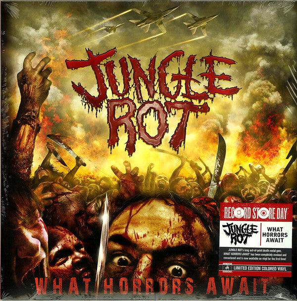 Jungle Rot - What Horrors Await - New LP Record Store Day 2018 Victory USA RSD Yellow Opaque Vinyl & Download - Death Metal