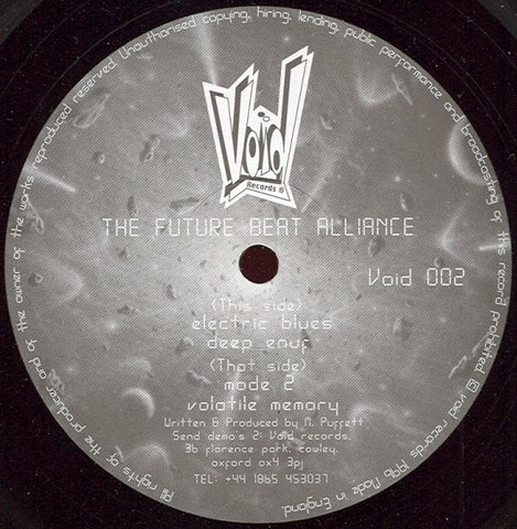 The Future Beat Alliance – Mode 2 - New 12" Single Record 1996 Void UK Vinyl - Deep Techno / Electro / Ambient