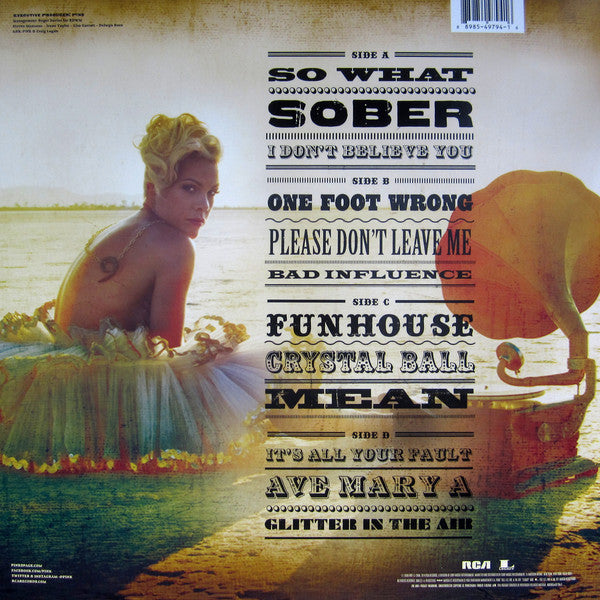 P!NK - Funhouse (2008) - New 2 LP Record 2018 RCA Yellow Neon Vinyl - Pop Rock - Shuga Records