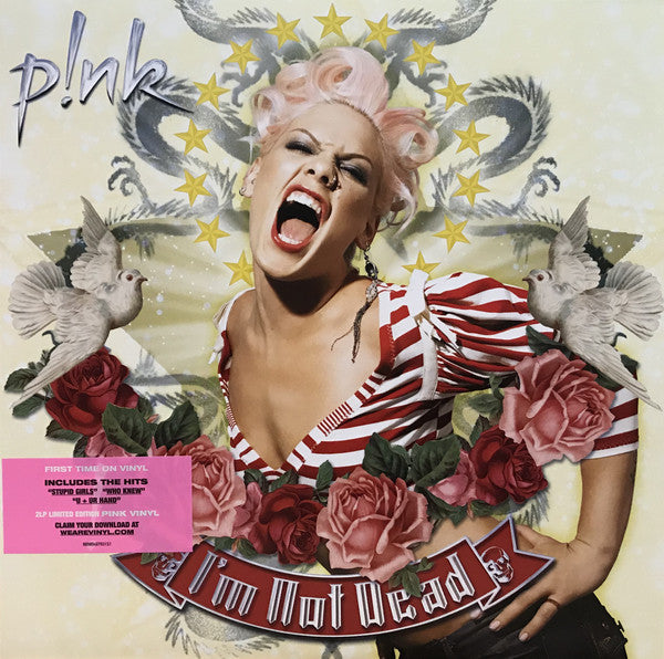 P!NK - I'm Not Dead - Mint- 2 LP Record 2018 RCA USA Pink Vinyl & Download - Pop Rock - Shuga Records