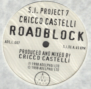 Cricco Castelli – Roadblock / Impulse - New LP Record 1998 SI Project UK Vinyl - Deep House